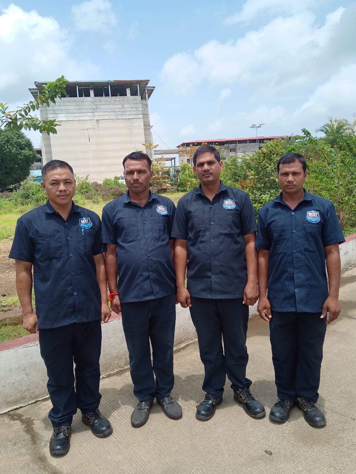 Security team at an industrial site