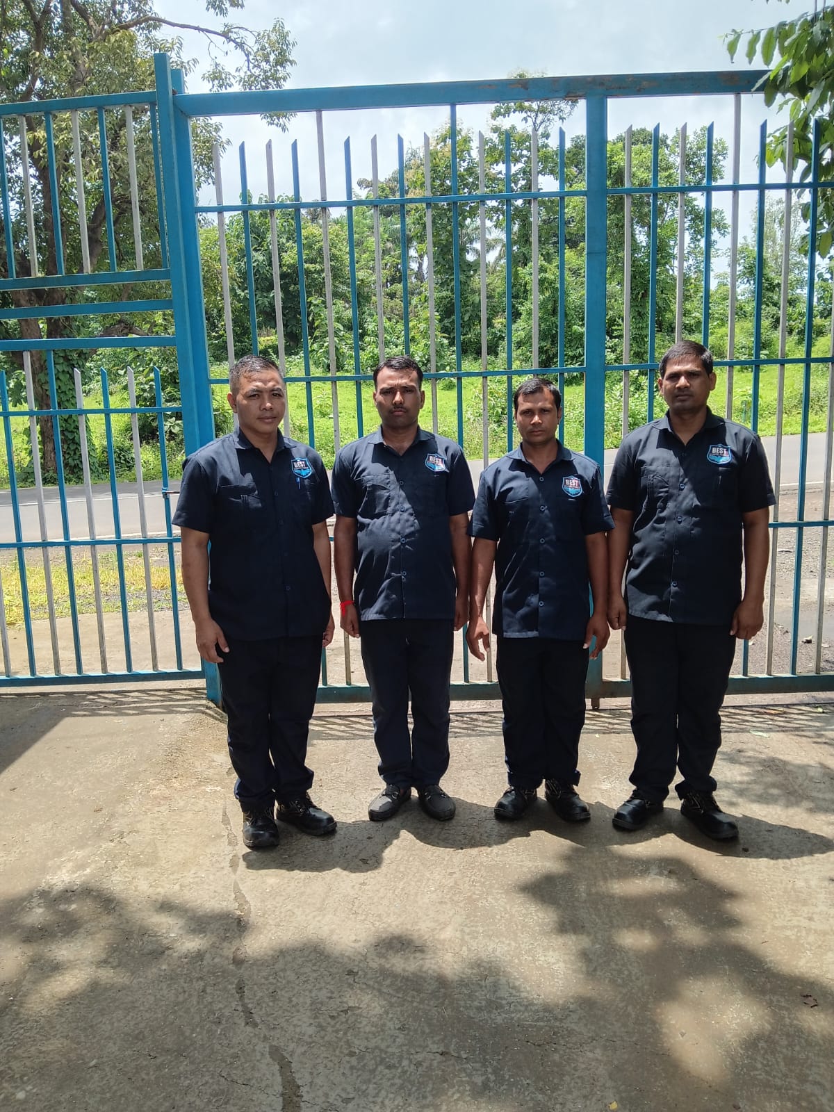 Security team assembled for an event deployment