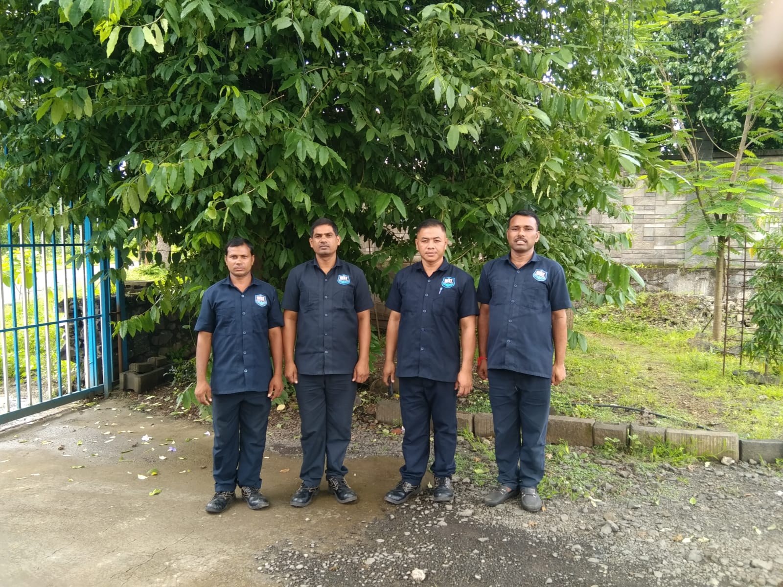 Supervisory officer on a site inspection round